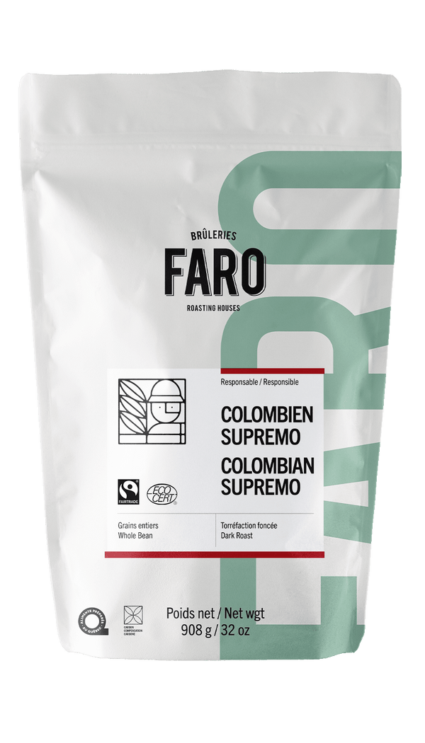 COLOMBIAN SUPREMO FAIRTRADE & ORGANIC(2LB) Coffee Whole Bean