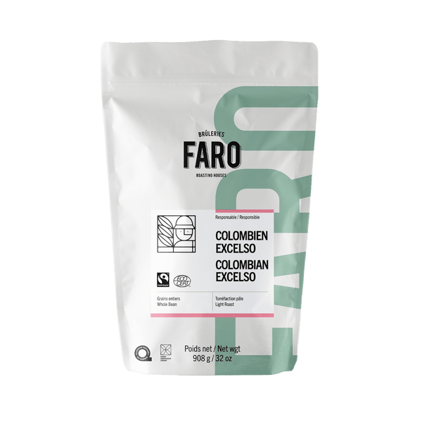 COLOMBIEN EXCELSO ÉQUITABLE & BIOLOGIQUE (2LB) Café