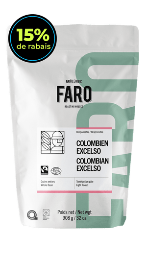 COLOMBIAN EXCELSO FAIRTRADE & ORGANIC (2LB) Coffee 