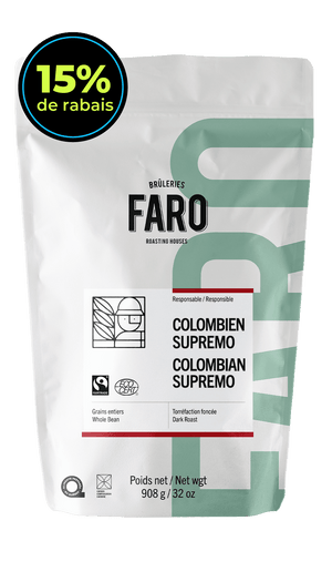 COLOMBIAN SUPREMO FAIRTRADE & ORGANIC(2LB) Coffee 